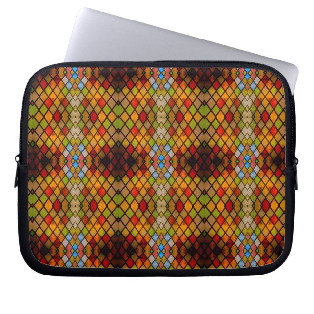 Majestic Stained Glass Window Pattern  Laptop Sleeve (Front)