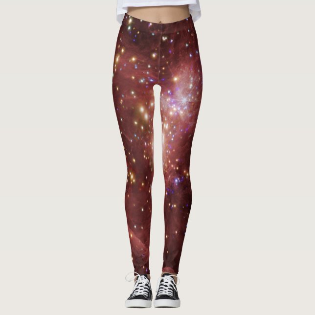 Majestic Star Cluster Interstellar Yoga Pants (Front)