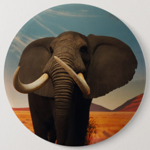 Majestic Stature 6 Cm Round Badge