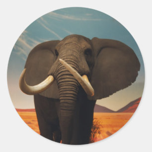 Majestic Stature Classic Round Sticker