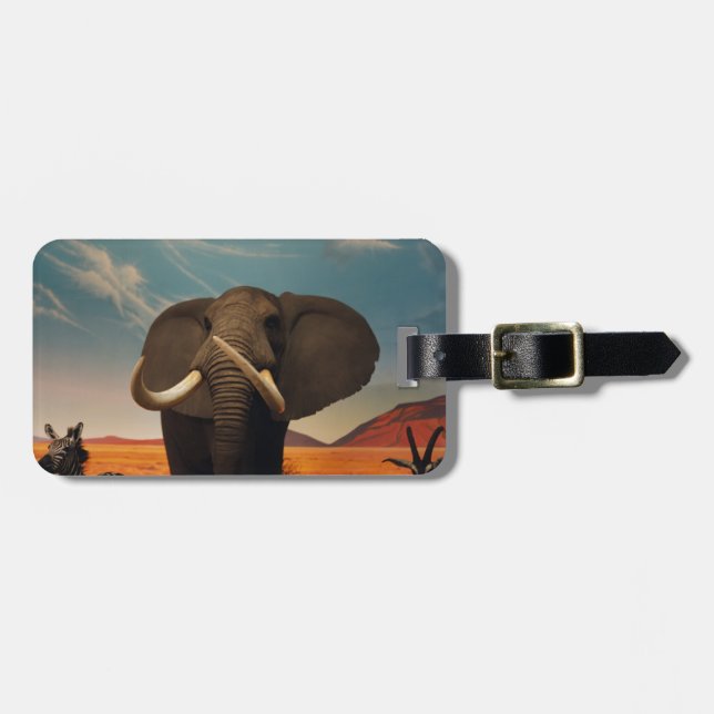 Majestic Stature Luggage Tag (Front Horizontal)