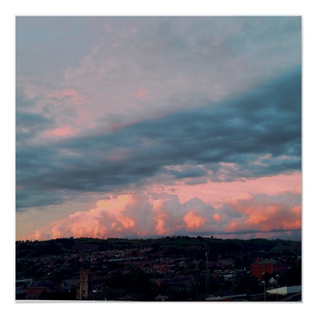 Majestic Sunset in Wales Poster (Front)