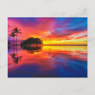 Majestic Sunset Wailea Beach, Maui, Hawaii Postcard