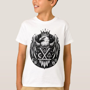 Majestic Symbolism: The Crowned Eagle and the Bold T-Shirt