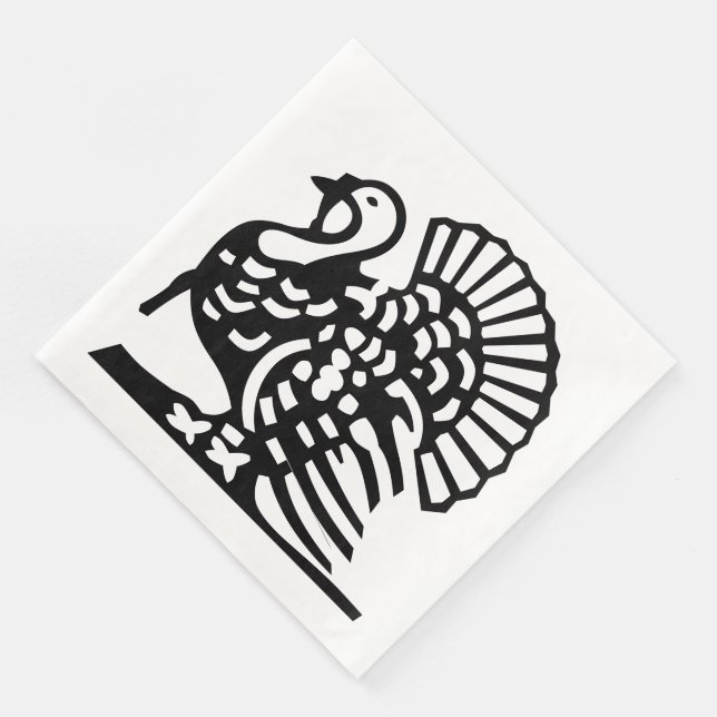 MAJESTIC THANKSGIVING TURKEY  NAPKIN (Corner)