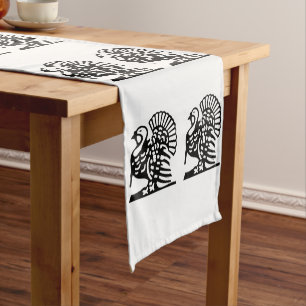 MAJESTIC THANKSGIVING TURKEY    SHORT TABLE RUNNER