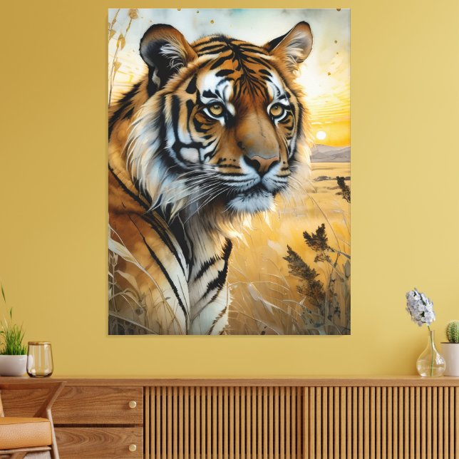 Majestic Tiger Canvas Print (Insitu(LivingRoom))