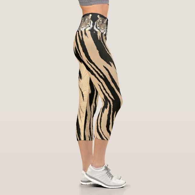 Majestic tiger capri leggings (Right)