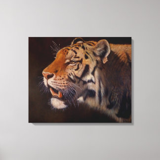 Majestic Tiger Portrait Large Canvas Print