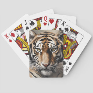 Majestic Tiger Portrait Playing Cards