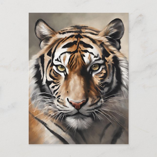 Majestic Tiger Portrait Postcard (Front)