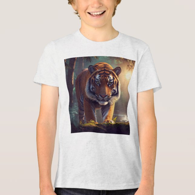 Majestic Tiger Tri-Blend Shirt (Front)