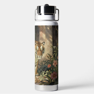 Majestic Tiger Walking in the Ancient Dunes Water Bottle