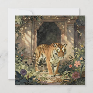 Majestic Tiger Walking through Ancient Dunes