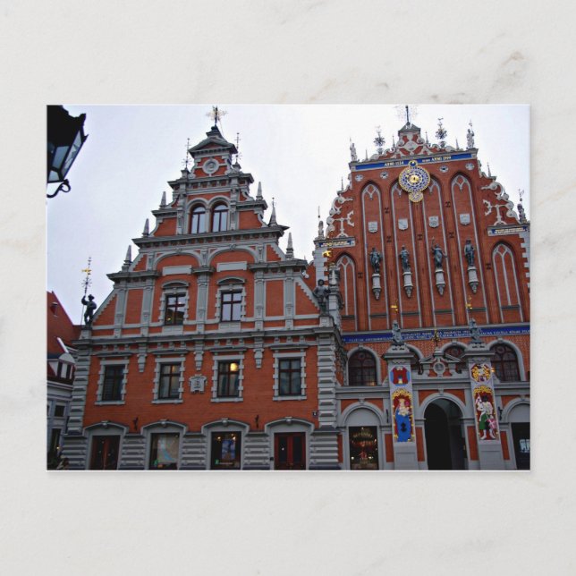 Majestic Town Hall Riga, Latvia Postcard (Front)
