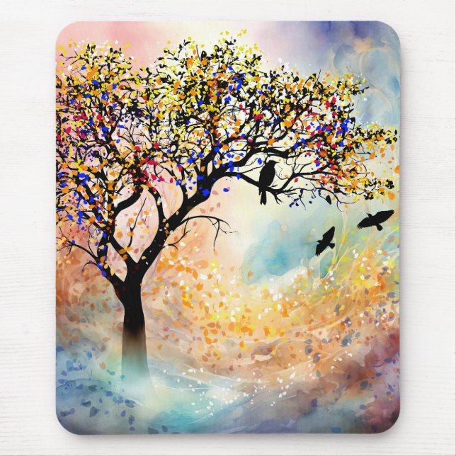 Majestic Tree Landscape 480 Mouse Mat (Front)
