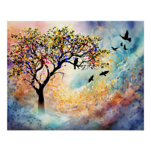 Majestic Tree Landscape 480  Poster