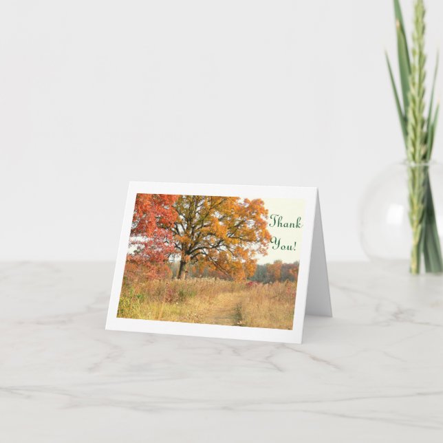 "MAJESTIC TREE" thank-you  card (Front)