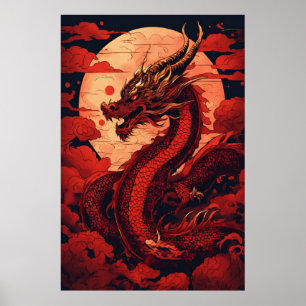 Majestic Tyrannosaurus Rex Roaring in Prehistoric Poster