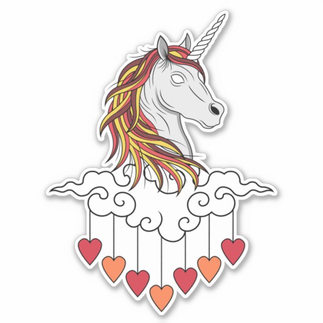 Majestic Unicorn Illustration Design Art (Front)