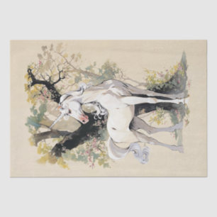 Majestic Unicorn in an Enchanted Forest Tissue Paper