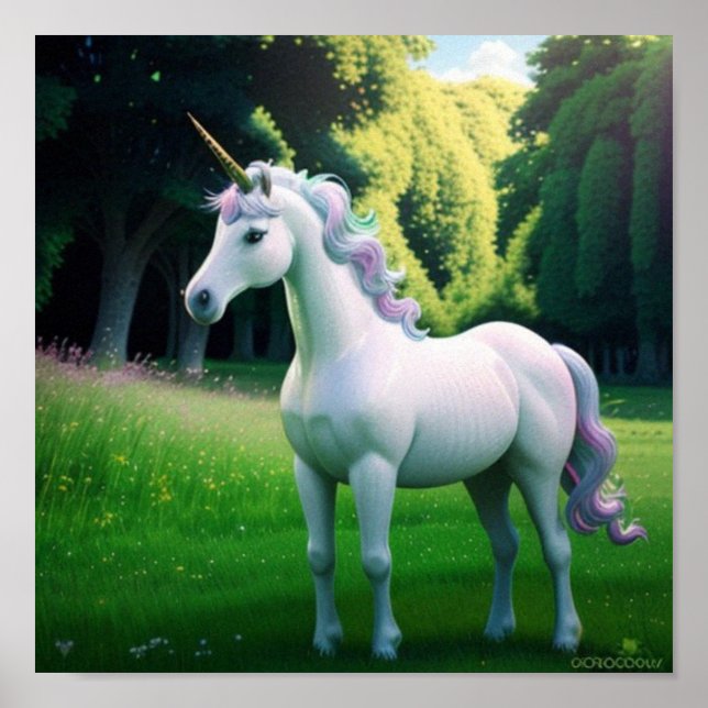 Majestic Unicorn Poster (Front)