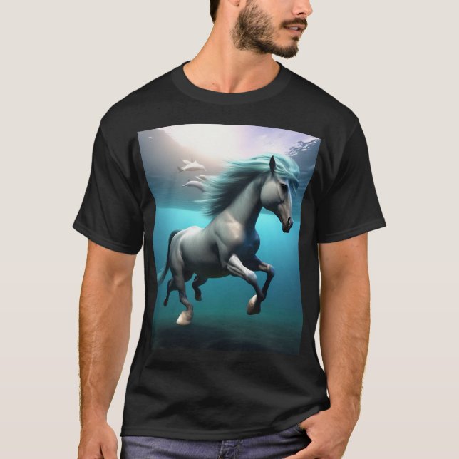 Majestic unisex Black T-shirt (Front)