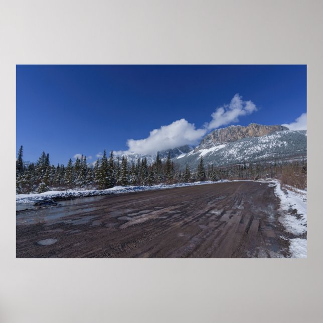 Majestic Views of Castle Mountain Poster (Front)