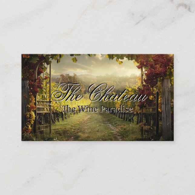Majestic Vineyard | Wine Business Card (Front)