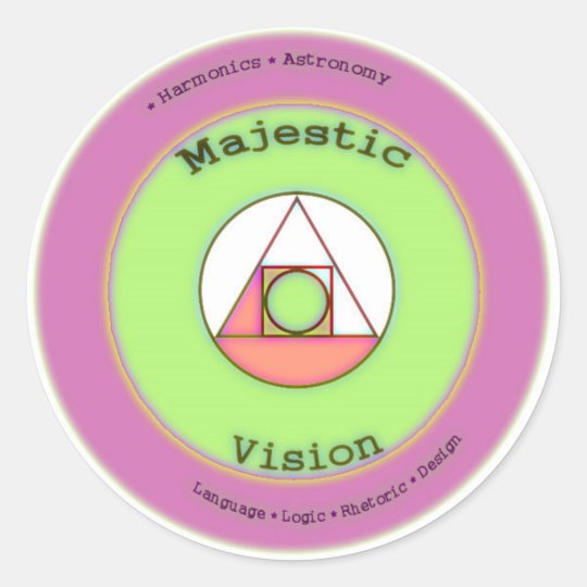 Majestic Vision Round Sticker