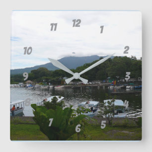 Majestic Volcan Mombacho – Granada, Nicaragua Square Wall Clock