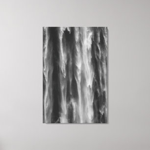 Majestic waterfall Boka, Slovenia upclose Canvas Print