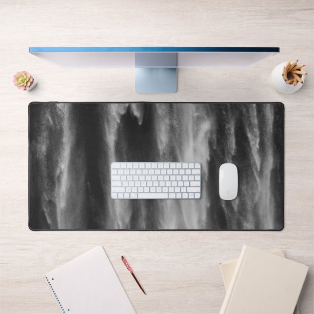 Majestic waterfall Boka, Slovenia upclose Desk Mat (Office 1)