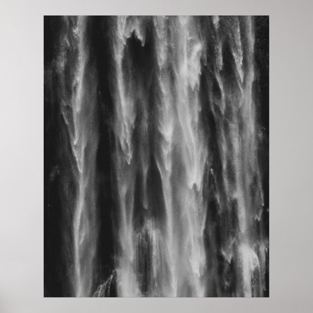 Majestic waterfall Boka, Slovenia upclose Poster (Front)