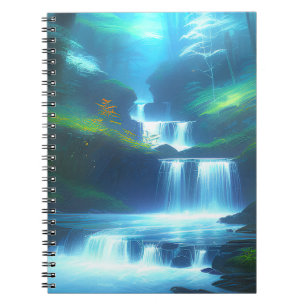 Majestic Waterfall, Nature's Masterpiece Notebook
