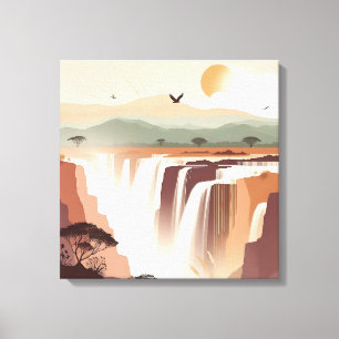 Majestic Waterfall Wall Art – Serene Nature