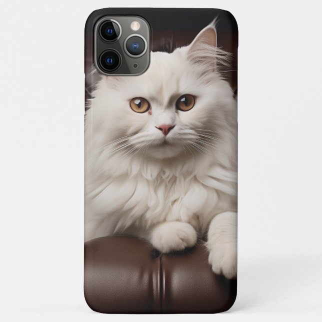 Majestic white cat Case-Mate iPhone case (Back)