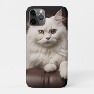 Majestic white cat iPhone 11 pro case