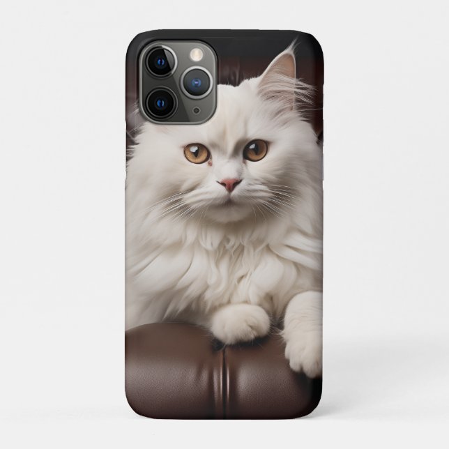 Majestic white cat Case-Mate iPhone case (Back)