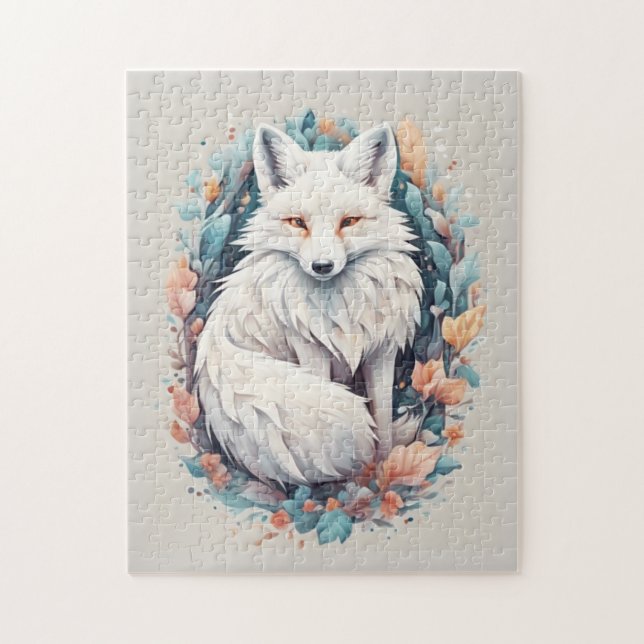 Majestic White Fox Jigsaw Puzzle (Vertical)