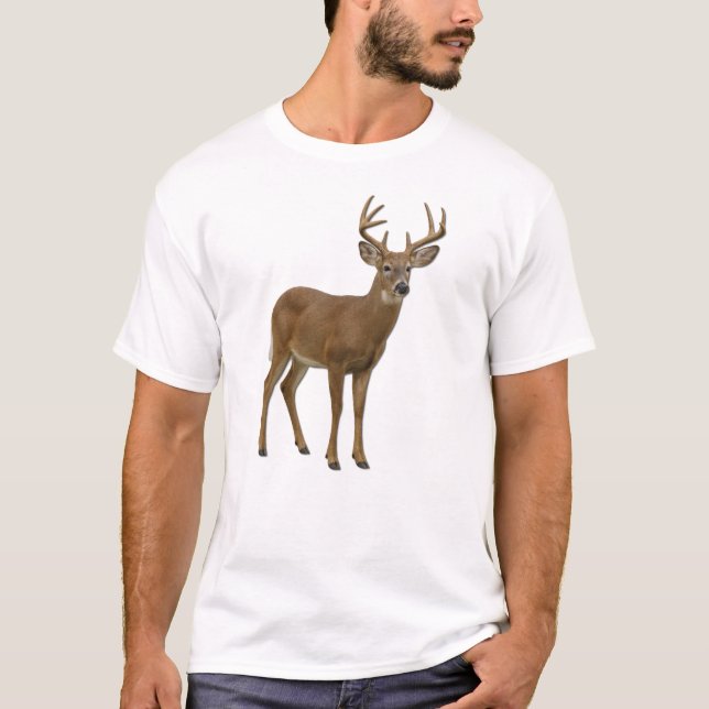 MAJESTIC WHITE-TAILED DEER. SAMER BRASIL T-Shirt (Front)