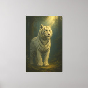 Majestic White Tiger – Fine Art Premium Canvas