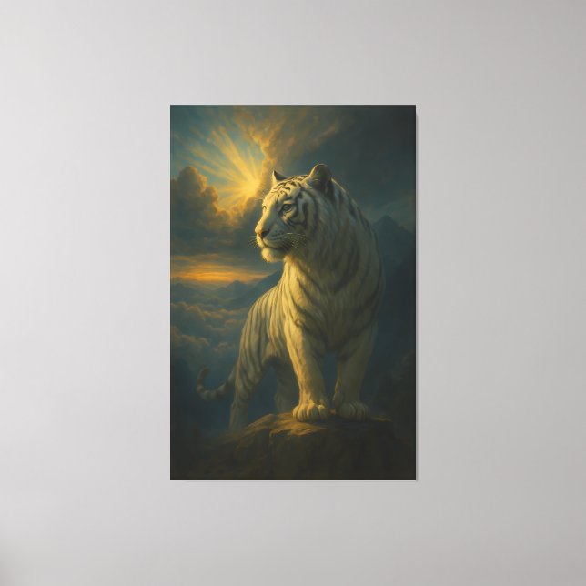 Majestic White Tiger – Fine Art Print (Front)