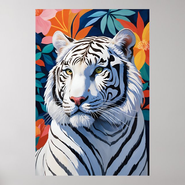 Majestic White Tiger Poster (Front)