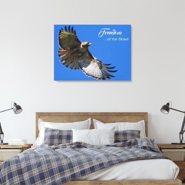 Majestic Wings Freedom of the Skies Canvas Print (Insitu(Bedroom))