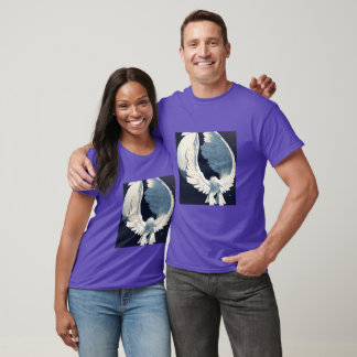 Majestic Wings: Striking and Attractive Eagle Log T-Shirt