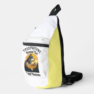 Majestic Wolf of Yellowstone Sling Bag