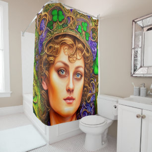 Majestic Woman St. Patrick's Day Artwork Shower Curtain