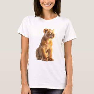 Majestic Young Golden Lion Cub Portrait Women T-Shirt