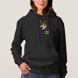 Majestically Queer Gay Unicorn Rainbow Pride Love  Hoodie